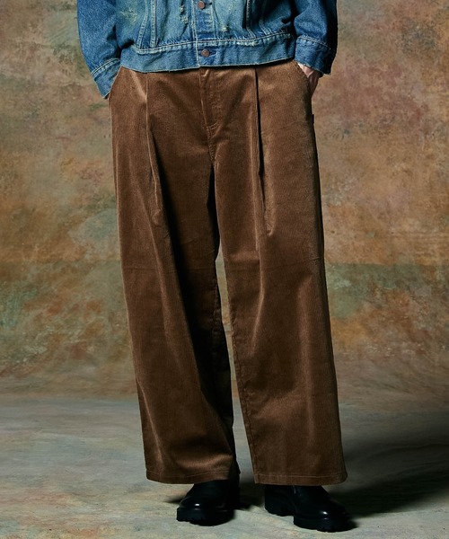 glamb グラム Corduroy Deformed Pants L ブラウン セール】Corduroy Deformed Pants / コーデュロイディフォームパンツ