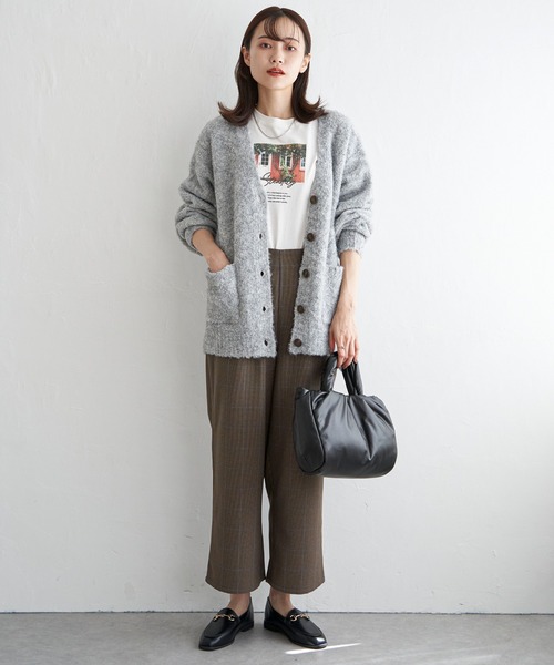 ikka（イッカ） カーディガン ブークレーVネックカーディガン