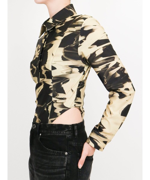 ブラウス シャツ ALL OVER PRINT BODY SUIT SHIRT レディース | JOHN LAWRENCE SULLIVAN | 04