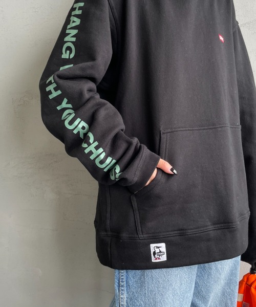 CHUMS パーカー 「WEB限定」「CHUMS/チャムス」 HWYC 袖プリント