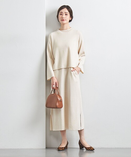 UNITED ARROWS ワンピース W メランジ ロングワンピース レディース 