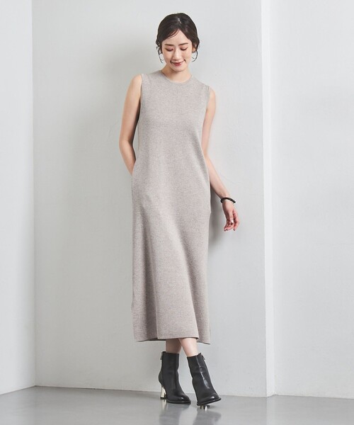 UNITED ARROWS ワンピース W メランジ ロングワンピース レディース 