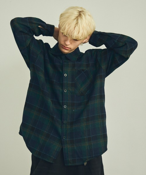 Shoowtime シャツ Regular color flannel check shirt