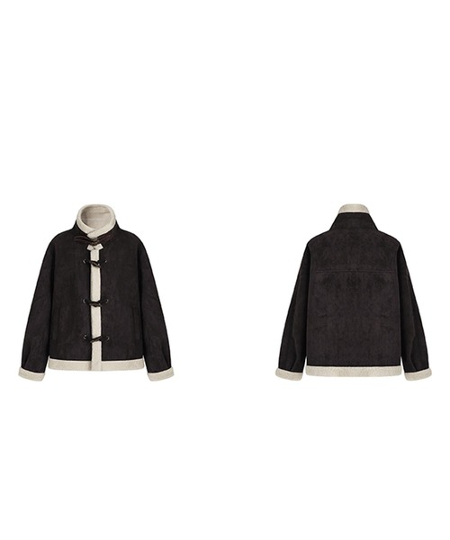 コート ムートンコート オーバーサイズ フェイクムートンジャケット