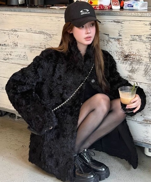 Achic（アシック） ダウンコート ダウンジャケット シンプルモコモコ