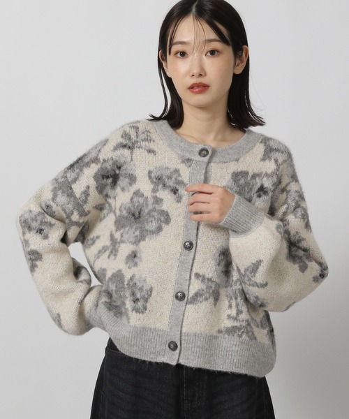 LAKOLE（ラコレ） カーディガン 花柄起毛カーディガン / 144443
