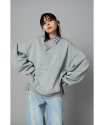へリンドットサイ　ネイビー バルーンスリーブ トレーナー HeRIN.CYE - ヘリンドットサイ | 公式通販サイト | ACRMTSM