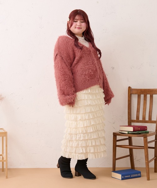 新しいコレクション Louiosy 「大きいサイズ」マルチウェイシャギー カーディガン トップス
