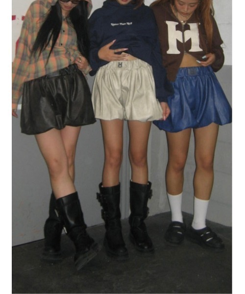 HTH パンツ faux leather balloon shorts レディース : ZOZOTOWN Yahoo