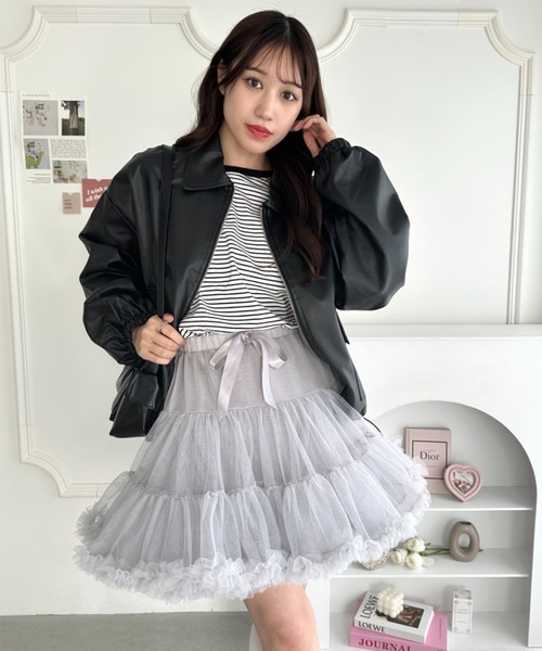 FOXEY BOUTIQUE スカート 変形 つまみ リボン 38 L パニエ