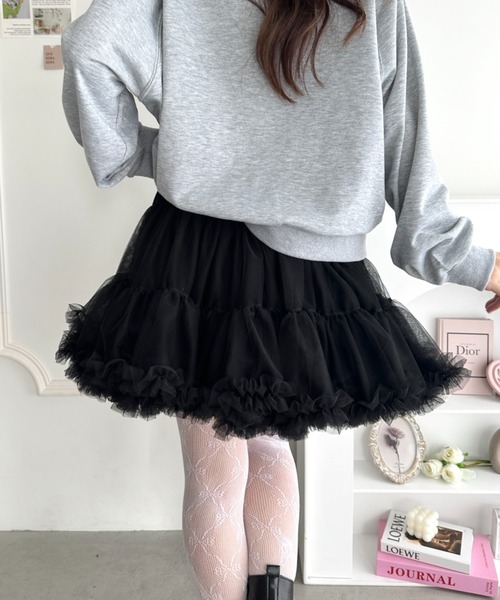 Loueme スカート リボンボリュームパニエスカート : ZOZOTOWN Yahoo!店