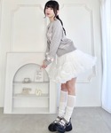 スカート リボンボリュームパニエスカートの詳細画像4