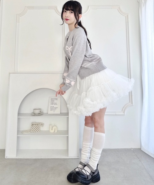 Loueme スカート リボンボリュームパニエスカート : ZOZOTOWN Yahoo!店