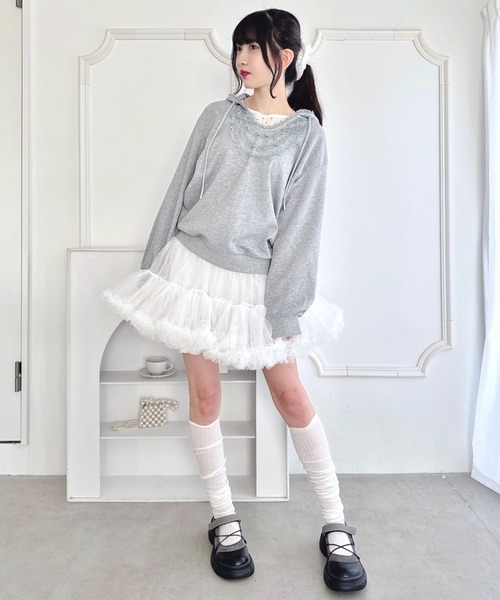 Loueme スカート リボンボリュームパニエスカート : ZOZOTOWN Yahoo!店