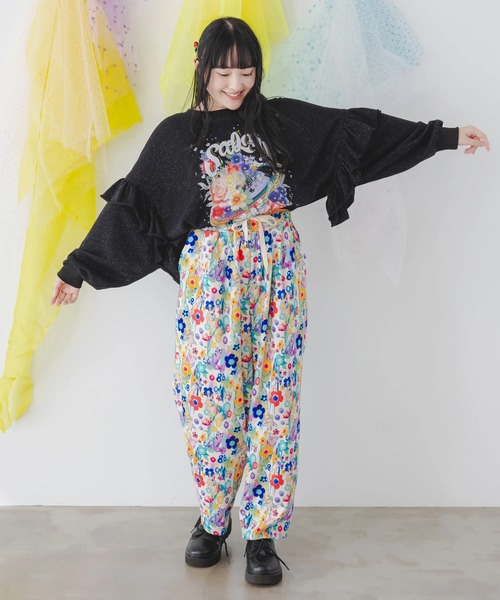 ScoLar パンツ ScoLar/スカラー アニマル × 花柄PT レディース