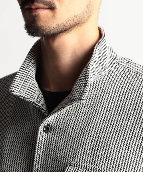 NICOLE CLUB FOR MEN シャツ ラッセルストライプスタンドカラー7
