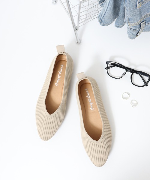 未使用　Camper ベージュ バレエシューズ 39 CAMPER（カンペール） シューズ 39 ベージュ レディース : ZOZOTOWN