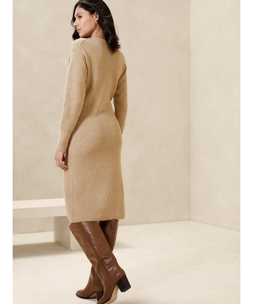 [BANANA REPUBLIC FACTORY STORE] вязаный One-piece S Camel женский 