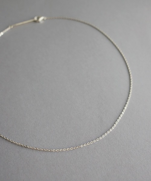 TEN. ネックレス SILVER925 フラットケーブルチェーンネックレス 38cm TEN. ネックレス SILVER925 フラットケーブルチェーンネックレス 38cm
