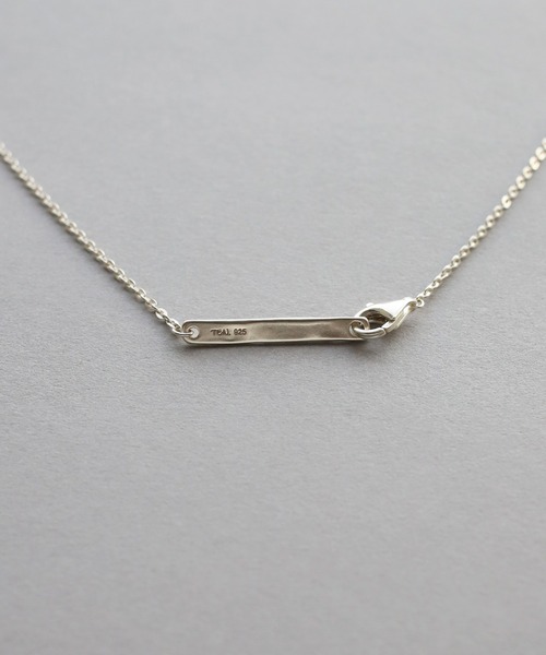 TEN. ネックレス SILVER925 フラットケーブルチェーンネックレス 38cm