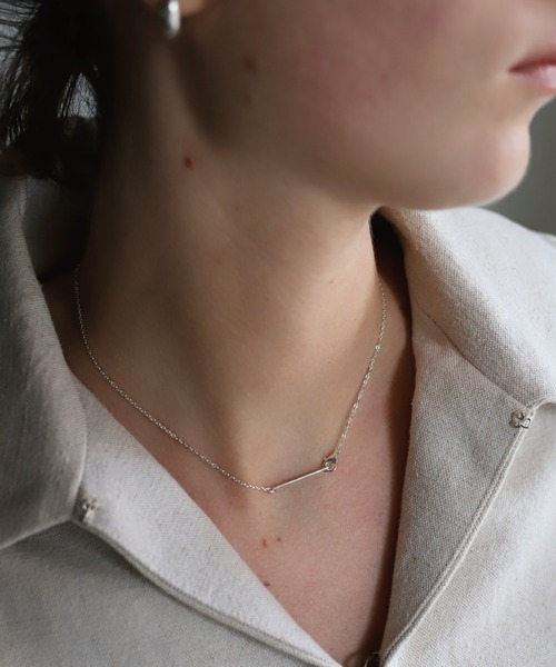 TEN. ネックレス SILVER925 フラットケーブルチェーンネックレス 38cm