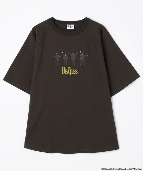 tシャツ 「THE BEATLES/ザ ビートルズ」ツアーフォトプリントラグランスリーブTシャツ/バックプリント レディース メンズ TETE HOMME tシャツ 「THE BEATLES/ザ ビートルズ」ツアーフォト