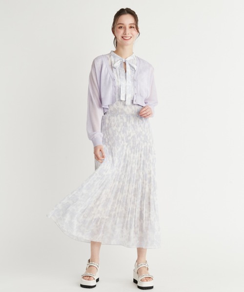 CELFORD カーディガン シアーVネックカーディガン レディース