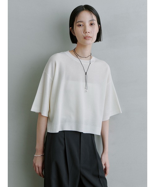 MIESROHE ニット セーター シアーワイドTニット レディース