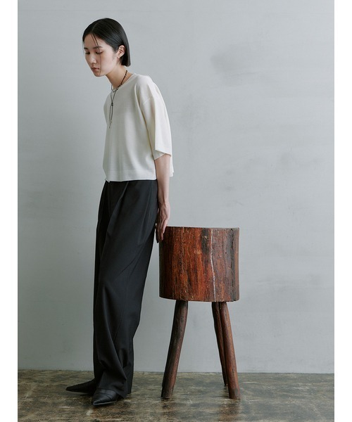 MIESROHE ニット セーター シアーワイドTニット レディース
