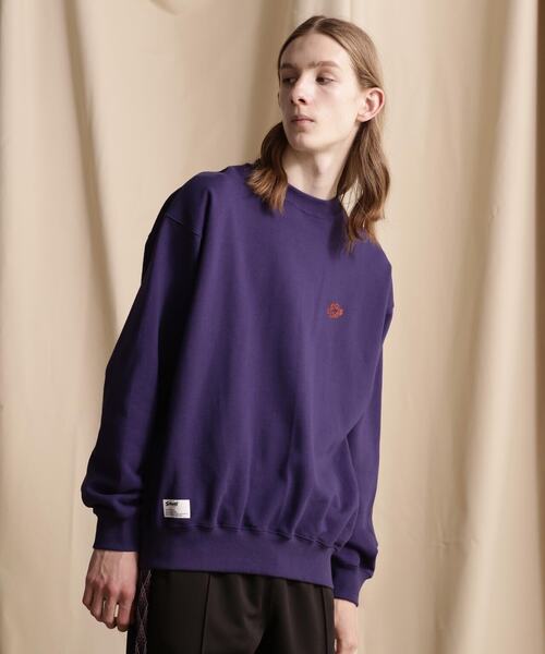 破格‼️SCHOTT スウェット Schott N.Y.C 「schott」 スウェットカットソー 2XL パープル