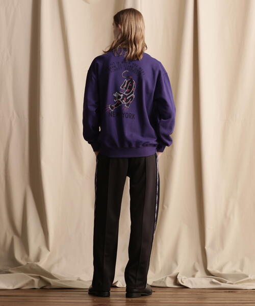 破格‼️SCHOTT スウェット Schott N.Y.C 「schott」 スウェットカットソー 2XL パープル