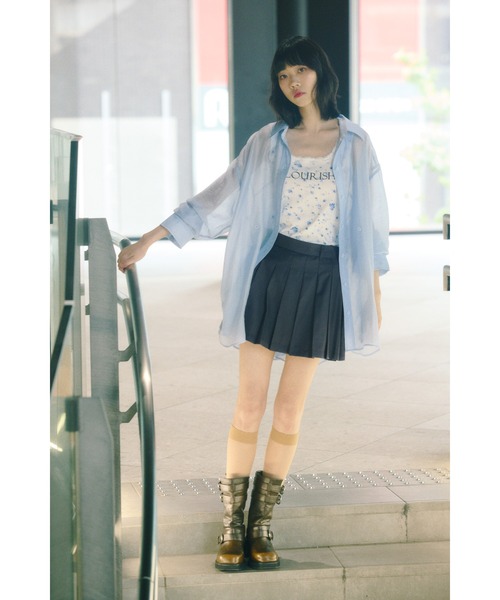 SLY（スライ） ブラウス シャツ SHEER BACK TUCK SH シアー バック 