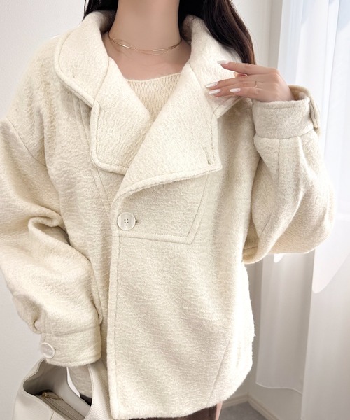 mily bilet コート チェスターコート 「mily bilet」コクーンで魅せる