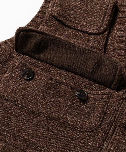 meanswhile（ミーンズワイル） ベスト ジレ Knit Luggage Vest メンズ
