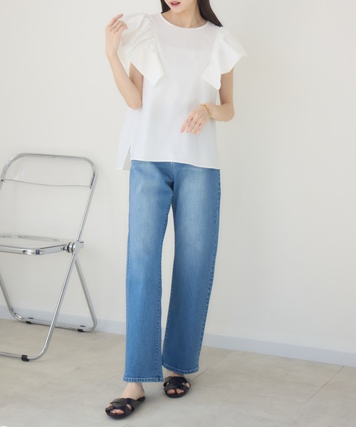 人気インスタグラマー midopei× meeny minyコラボデニム meeny miny ジーンズ デニム デニムパンツ 「meeny miny