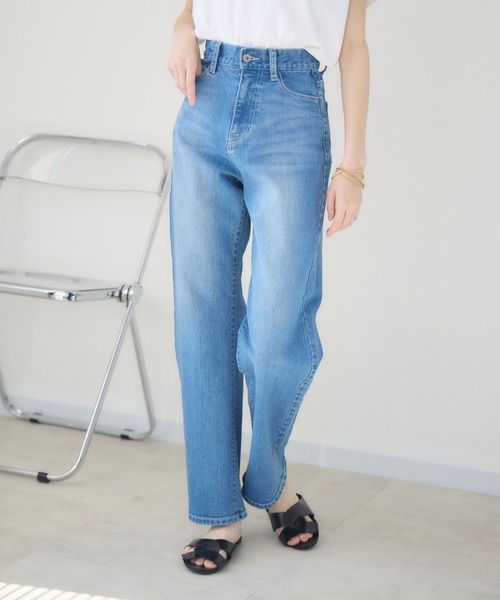人気インスタグラマー midopei× meeny minyコラボデニム meeny miny ジーンズ デニム デニムパンツ 「meeny miny