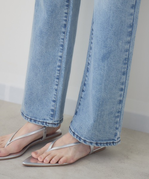 人気インスタグラマー midopei× meeny minyコラボデニム meeny miny ジーンズ デニム デニムパンツ 「meeny miny
