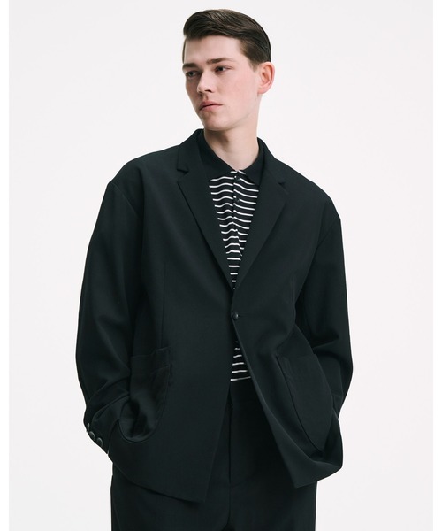 ジャケット テーラードジャケット WASHER WOOL RELAX-FIT BLAZER メンズ レディースの画像