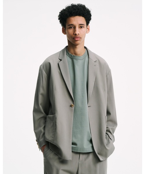ジャケット テーラードジャケット WASHER WOOL RELAX-FIT BLAZER メンズ レディースの画像