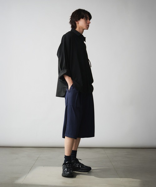 ハーフ・ショートパンツ WOOALONG Signature daily tuck half pants GREY SF2DHP301GY WOOALONG(우알롱) | 실시간 인기 스타일 | Signature tuck wide