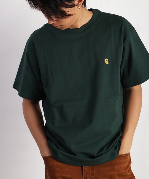 【ペアルック】Carhartt カーハート ワンポイント刺繍 Tシャツ 送料無料 Carhartt WIP tシャツ / カーハート ダブリューアイピー ワン