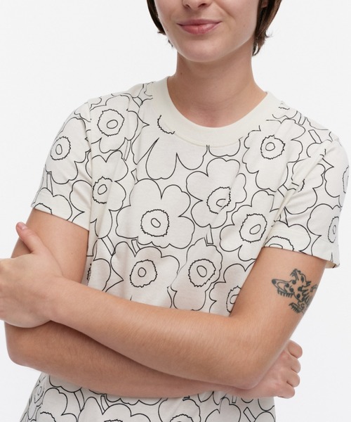 marimekko tシャツ Heleys Piirto Unikko / t-shirt レディース