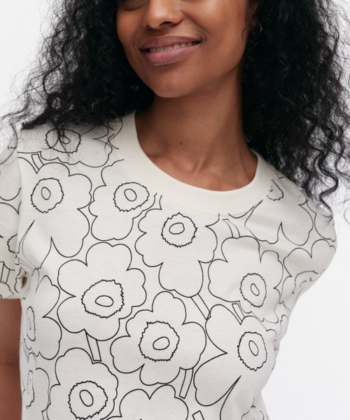 marimekko tシャツ Heleys Piirto Unikko / t-shirt レディース