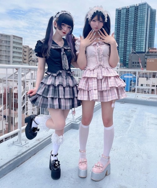 Ank Rouge（アンクルージュ） スカート エンジェルチャームティアード