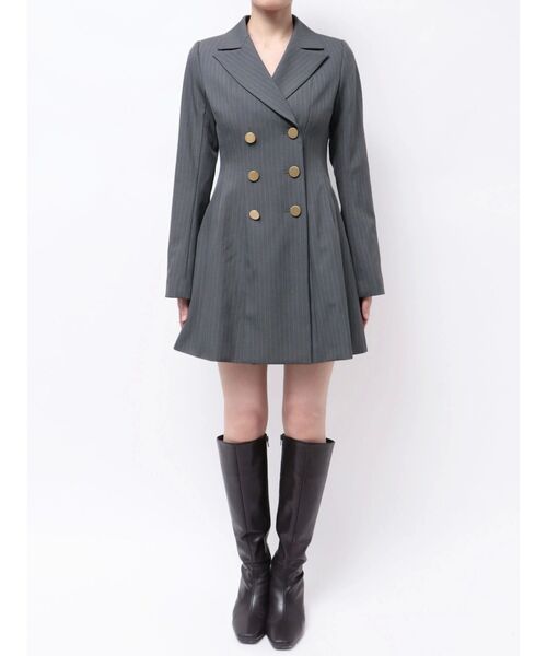 MERCURYDUO 2WAYフィットアンドフレアジャケットワンピース MERCURYDUO（マーキュリーデュオ） ワンピース 2WAYフィットアンド