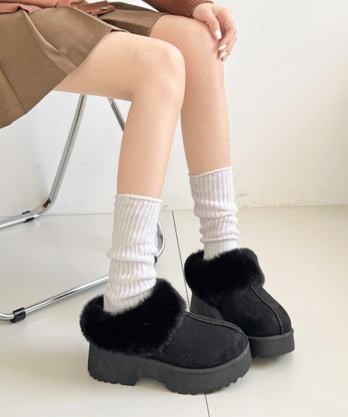 Shoes in Closet（シュークロ） スリッポン 軽量厚底 プラットフォーム