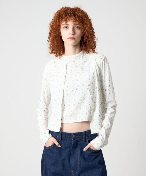 6(ROKU) カーディガン 「別注」「PETIT BATEAU for 6」CARDIGAN