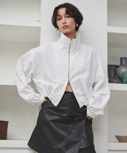 AIC. ブルゾン アウター ドローストリングナイロンブルゾン