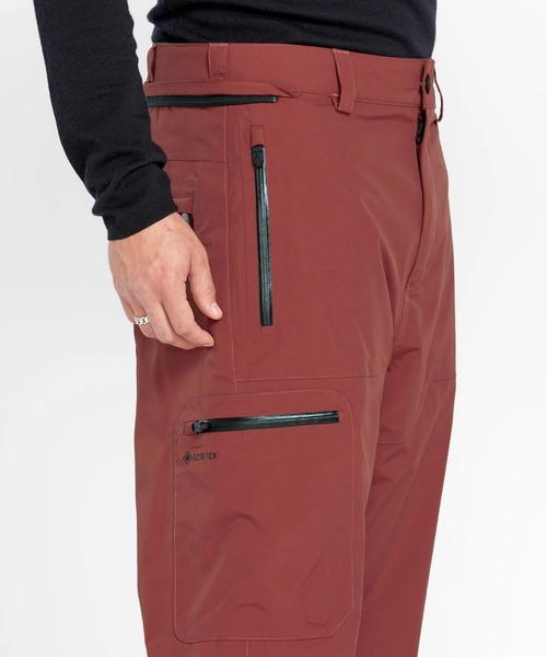 Volcom GORE-TEX レッドスノーボードパンツ US/EU-L OUTLET】VOLCOM Mens L Gore-Tex Pants - Redwood
