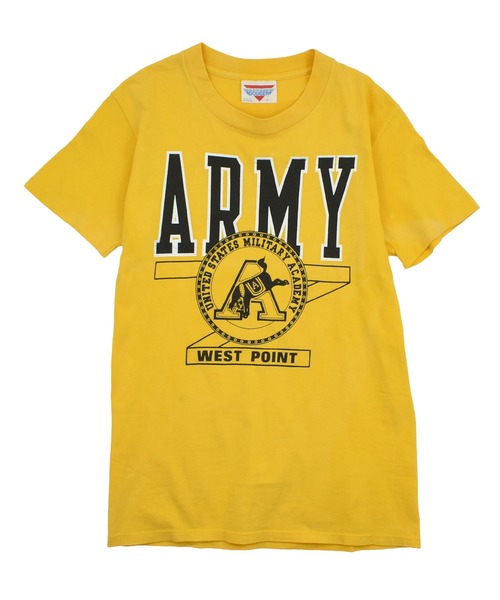 80s 90s 戦闘機 vtg tシャツ ARMY ミリタリー 軍物 シングル MILITARY（ミリタリー） tシャツ 「USED」80's “Army Westpoint” T